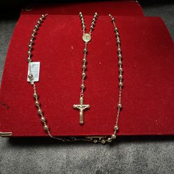 Gold Earrings , Pendents , Chain Rosary 