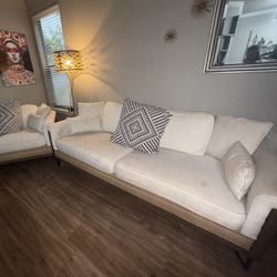 Magnolia Sofa and Love Seat