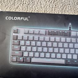 Colorful Keyboard And Mouse