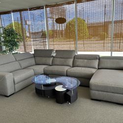 Ashley Gray Fabric Power Recliner Sectional 💍Not Credit Needed💓Same Day Delivery 🥰$49 Down