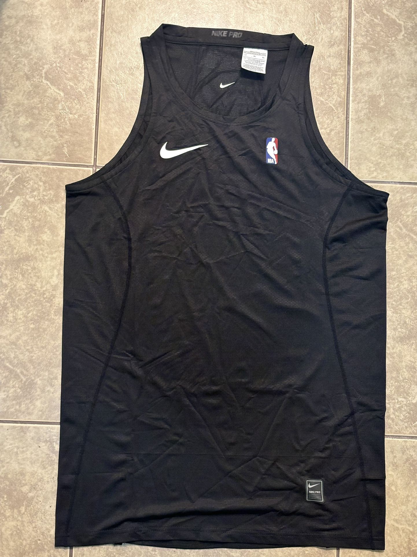 Nike NBA Issued compression Tank Tops, Size L -Tall authentic PE promo sample