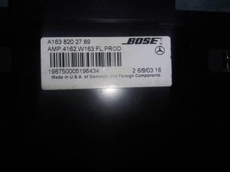 Stock amplifier Mercedes