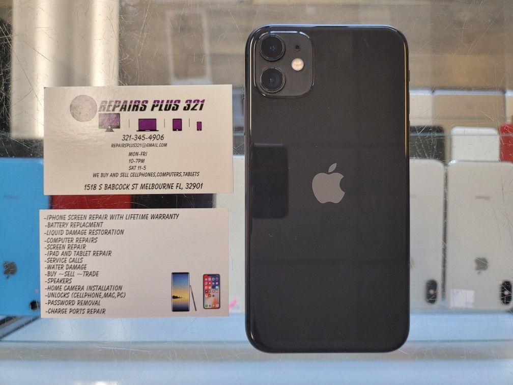 Unlocked Black iPhone 11 256gb