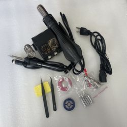 2 in 1 Hot Air Rework Digital Soldering Station Heat Gun and Soldering Gun