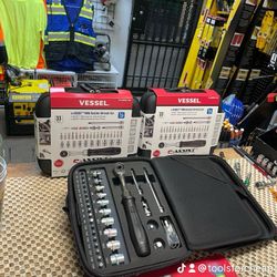 VESSEL ( Japan Made ) e-ASSIST MINI Ratchet Wrench Bit & Socket SET $179.99 EACH SET.