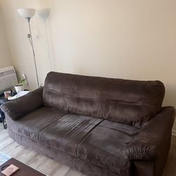 Brown Couch- 80”L X 33”W X 36”H