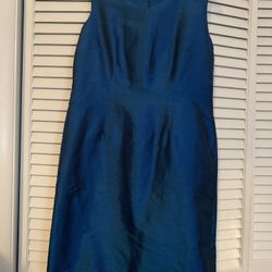 Worthington Size 8P Blue Knee Length Dress 