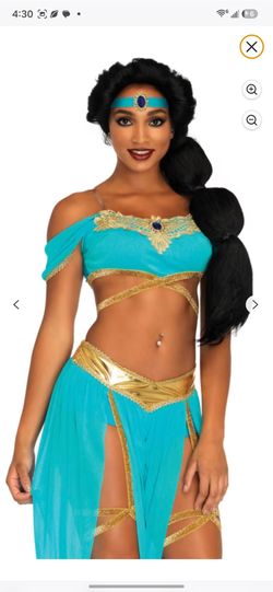 Arabian Princess Jasmine Halloween Costume size: Large