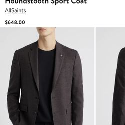 Allsaints Brown Sport Coat