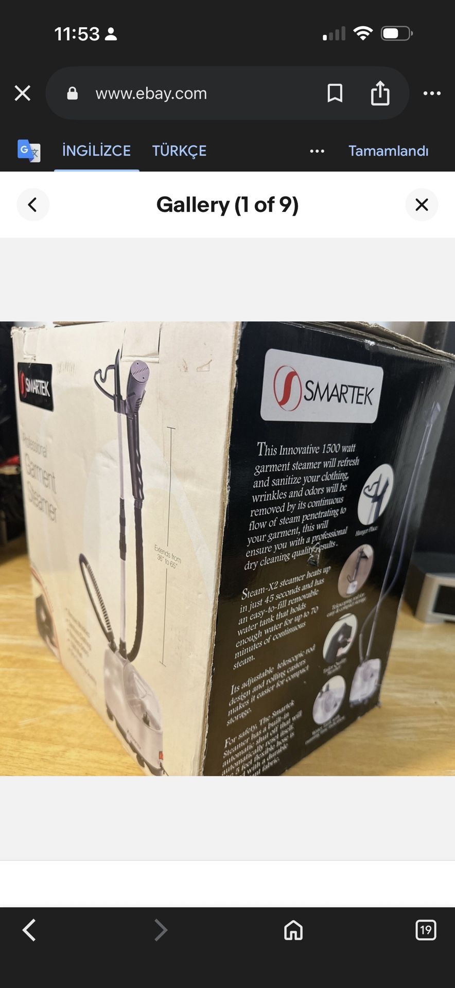 Smarten Professional Garment Steamer 1500 Watts. ST-X2