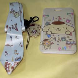 Pompompurin ID Lanyard Holder