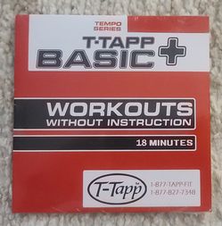 T-Tapp Basic Plus Tempo Workouts DVD New / Sealed 18 Minutes