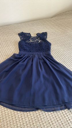 Dark Navy Blue , Backless , Skater Dress &  xs juniors