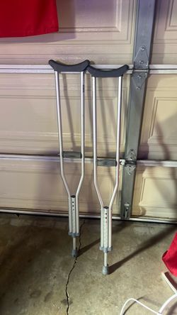 Adjustable Aluminum Underarm Crutches – Pair
