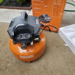 Ridgi 6gal Air Compressor New $90 Price FIRM/ Nueva PRECIO FIRME $90