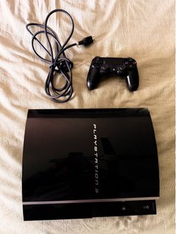 Sony PS3 PlayStation 3 80gb CECHL01 W/ Controller and Power Cable