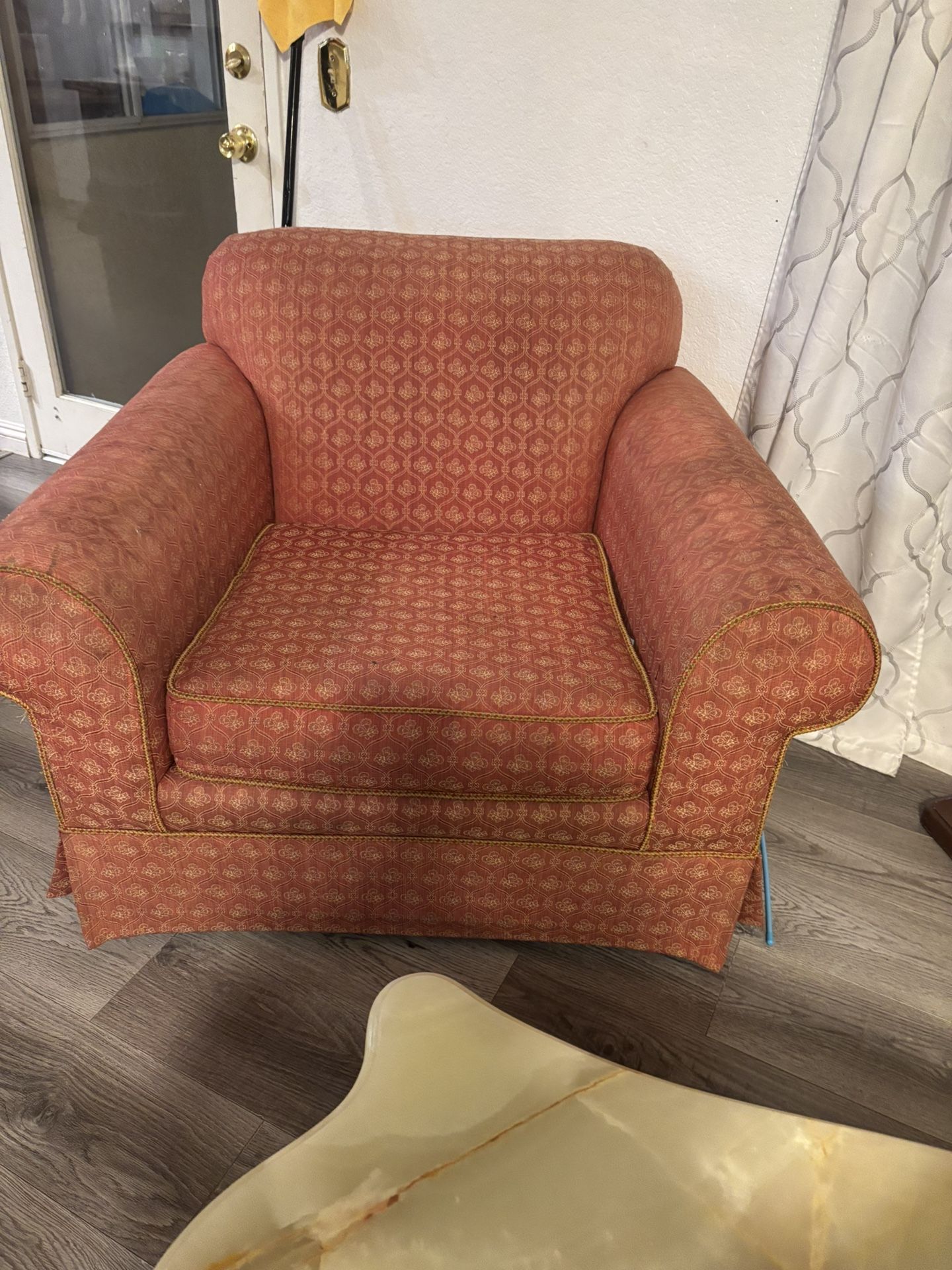 Two arm chairs need cleaning