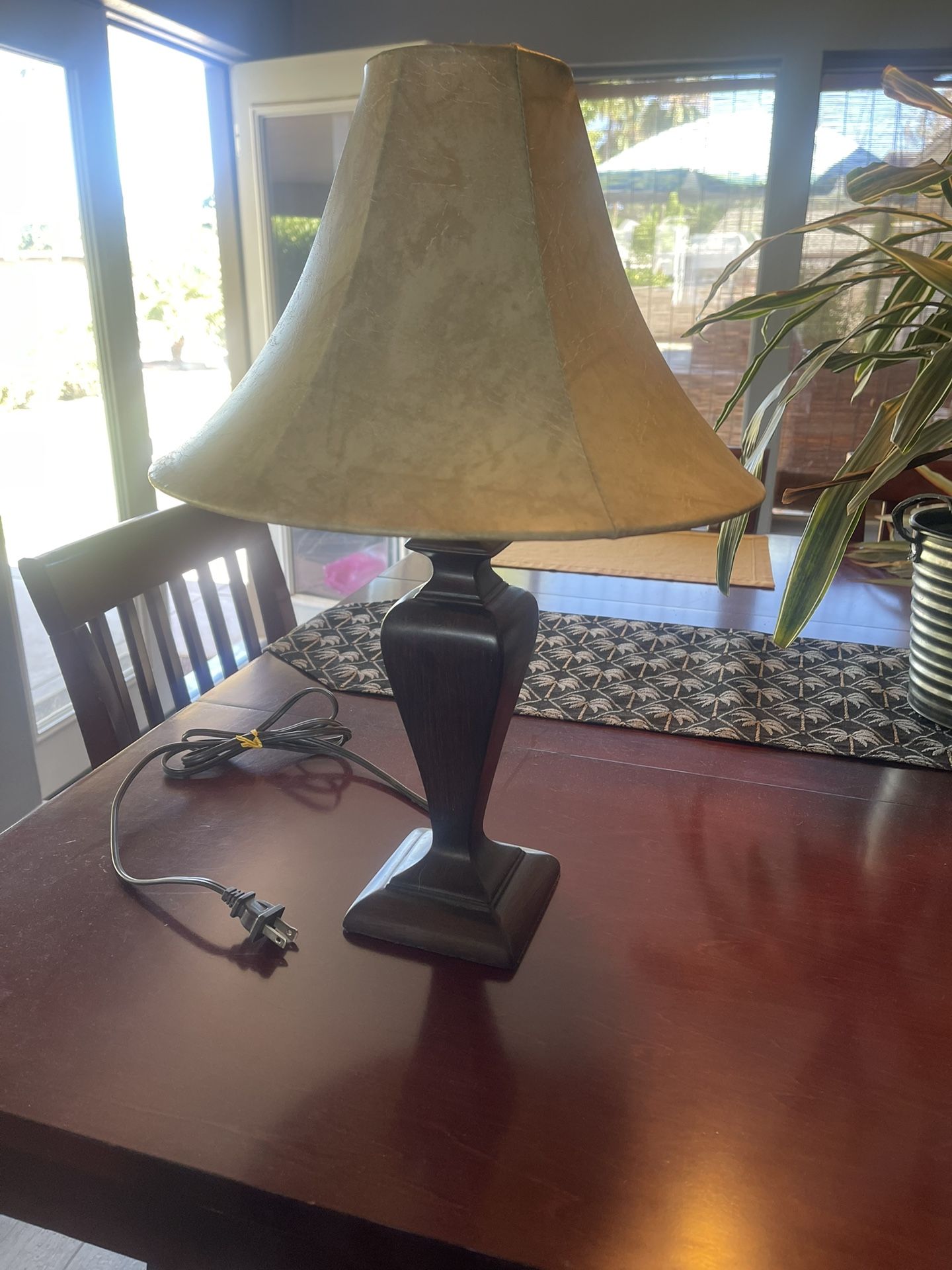 Small Wood Table Lamp