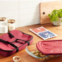 3PCS Bake N Take Set Includes Insulated Tote 