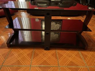 Glass & Wood TV Stand