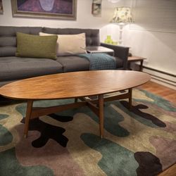 west elm oval coffee table