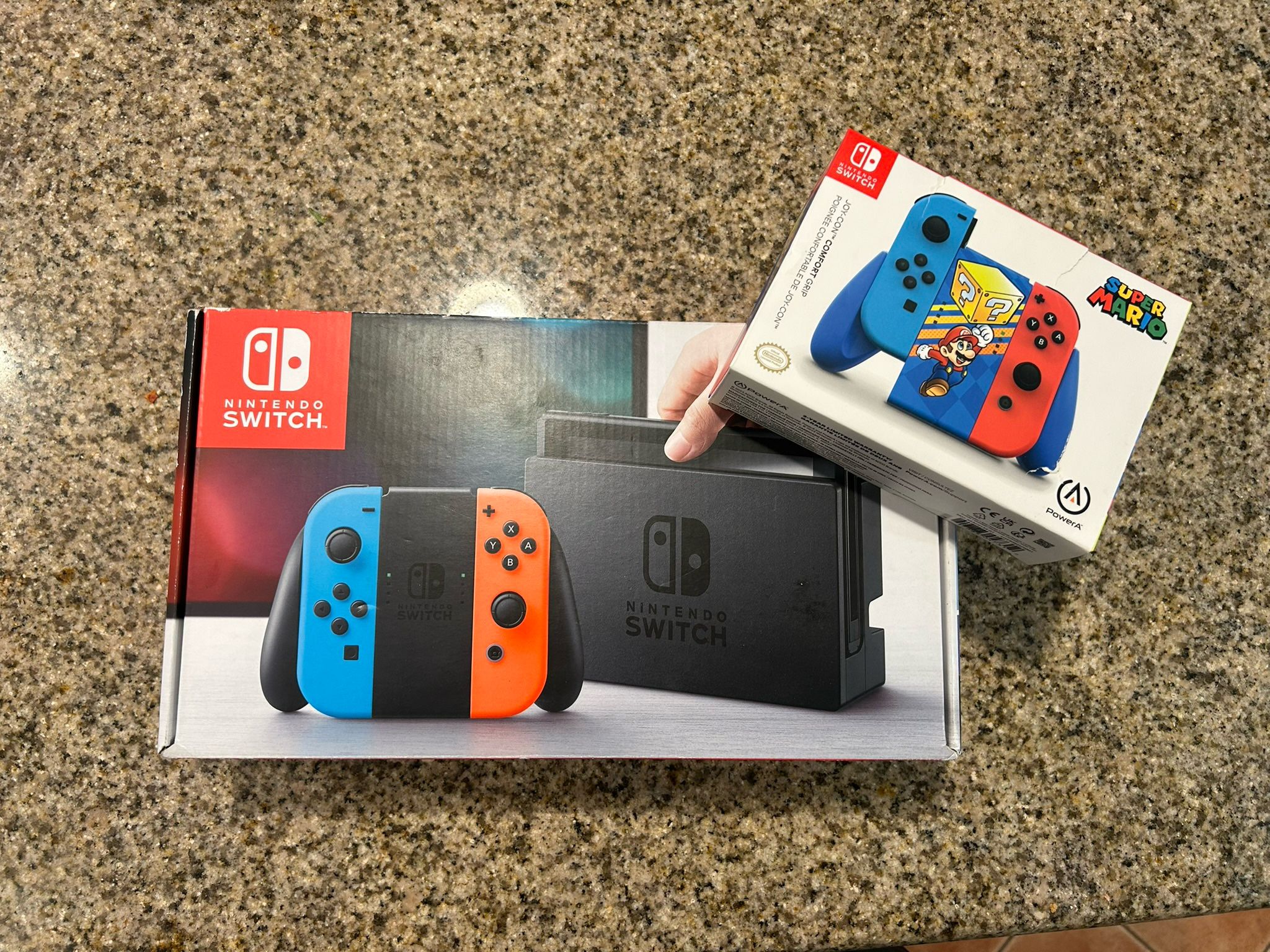 Nintendo switch in box