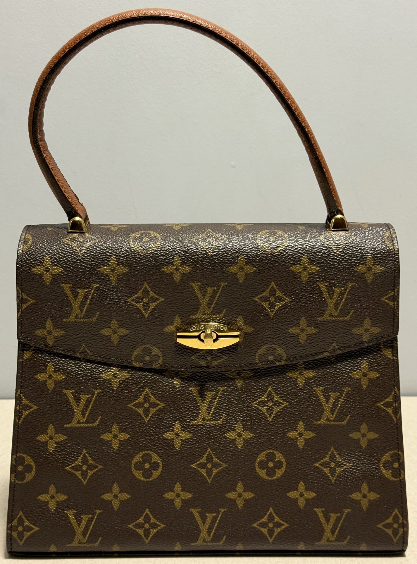 Louis Vuitton Vintage Malesherbes Monogram Bag Canvas Leather