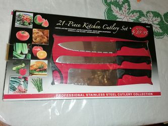 Brand new 21 pcs Kitchen Cutlery knife set Retail price $89