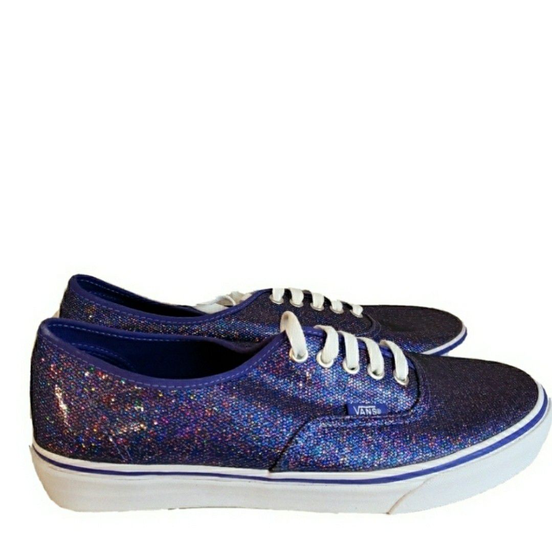 Vans Sparkly Purple Glitter Shoes Women's 10.5