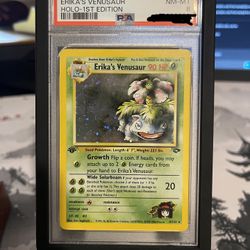 Erika’s Venusaur Holo 1st edition psa 8