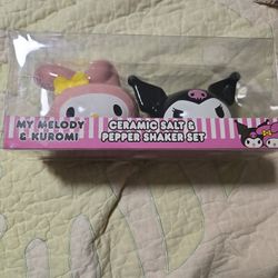 My Melody And Kuromi Salt And Pepper Shaker Set!!