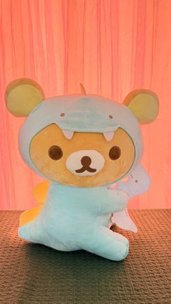 💙 Blue dinosaur Rilakkuma plush — 16” tall