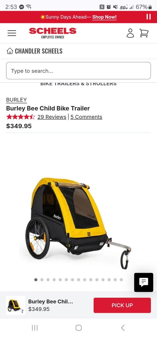 New Burley Bike Trailer