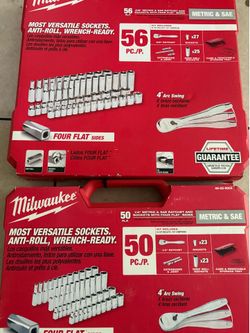 Milwaukee 106 pc socket and ratchet set