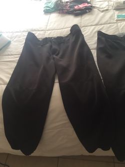 Women Black baseball pants
