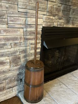 Antique Wooden Butter Churn