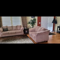Barely Used Sofa and Loveseat