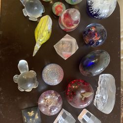 Collection Of Glass Paperweights 