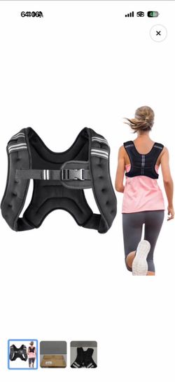 NEW 16LB Weighted Vest Black