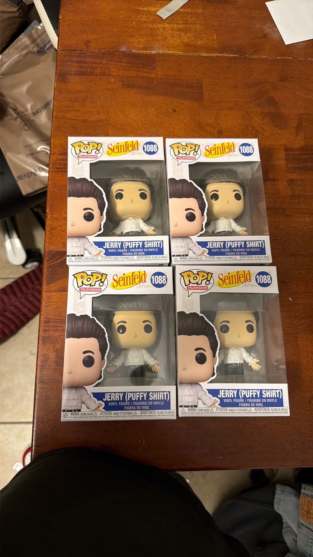 4x 2021 Funko Pop Seinfeld Jerry (Puffy Shirt) #1088 TOY VINYL FIGURE NIB