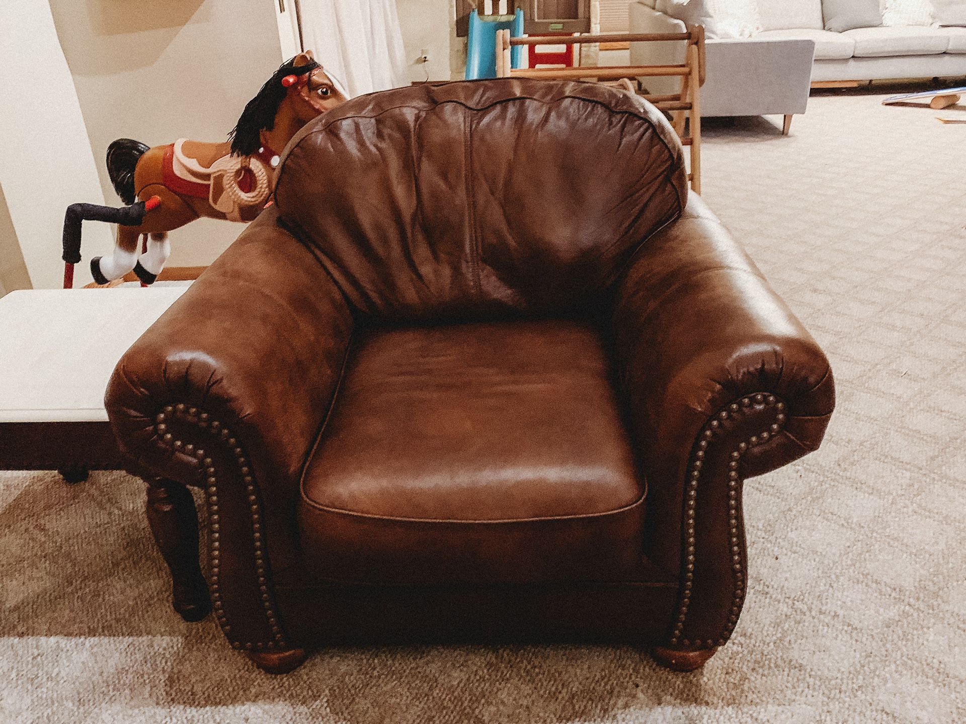 Chair with Nailhead Trim