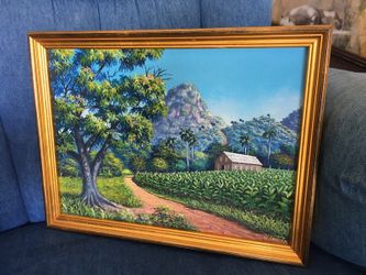 Cuban Painting by D' Forteza 13 x 10"