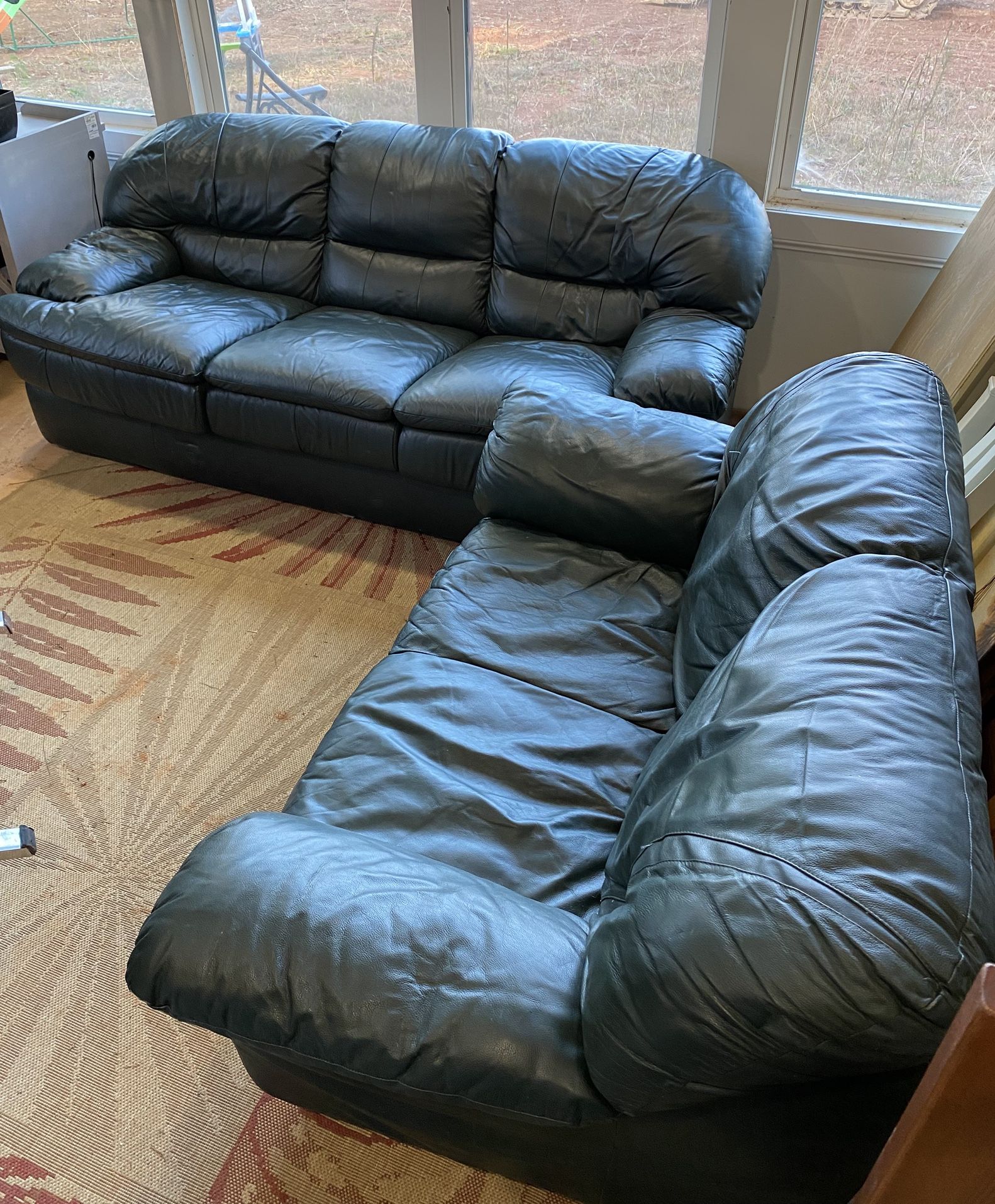 Living Room Set Leather Sofa And Loveseat