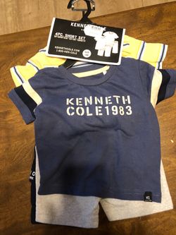 4 piece Kenneth Cole short sets boys size 12 months new