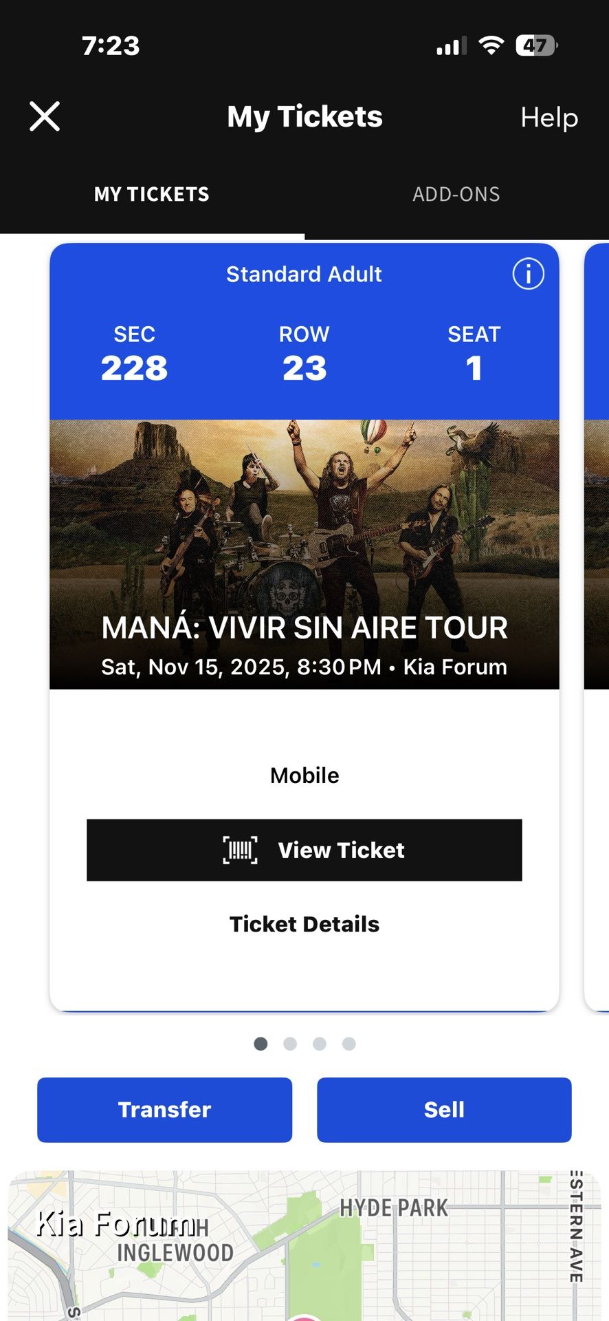 4 Tickets To Maná
