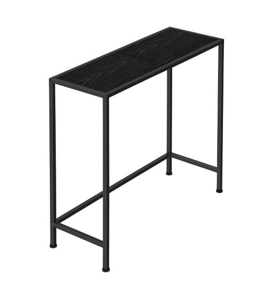 Console Table for Entryway Small Tables, Black Narrow Console Hallway Table Living Room Furniture, Thin Side Table Back of Sofa Skinny Behind Couch Ta