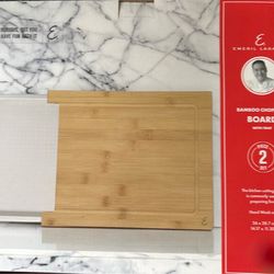 EMERIL LAGASSE 2Pc Bamboo Chopping Board w/Tray