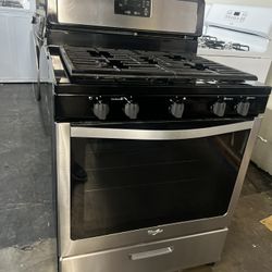 Whirlpool Stainless Steel Gas Stove 30”Wide 