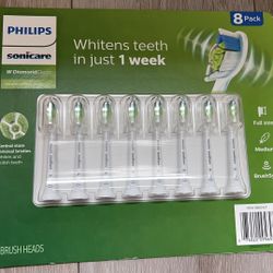 New Philips Sonicare W Diamond Clean Brush Heads 8 Packs HX6068/82