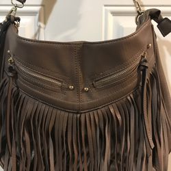 Brown Purse With Fringes $20